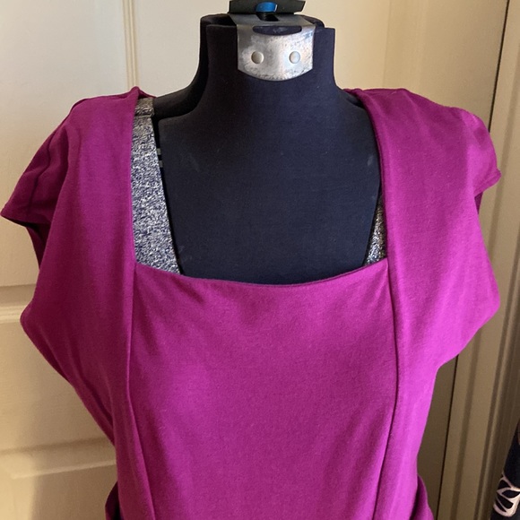 Lands end purple dress size 10-12 - Picture 3 of 5